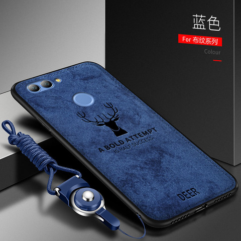 For Huawei Nova 2 Plus 2S 3 3i 3E Case Soft Silicone+Hard fabric Deer Protective Back Cover Case for huawei nova 5 5i Pro 4 4E ► Photo 1/6