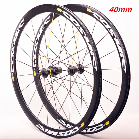 Latest high quality  40mm Original Hot sale 700C alloy V brake bike wheels BMX road bicycle wheelset road aluminum cosmic  elite ► Photo 1/5