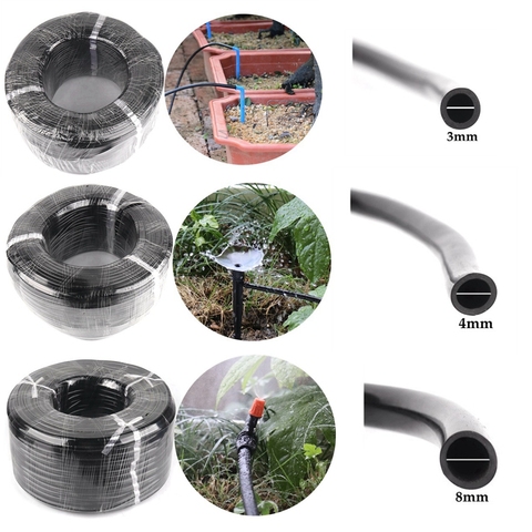 Wholesale 3/5mm 4/7mm 8/11mm Soft PVC Garden Hose Drip Irrigation Water Pipe Farm Micro Irrigation System Water Tube Line ► Photo 1/6