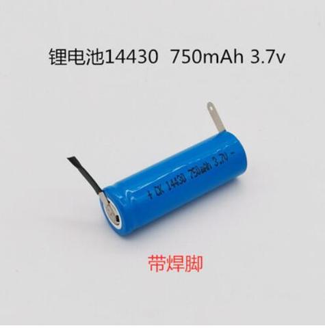 10PCS Brand new heterosexual lithium battery 14430 with solder feet 3.7V750MAH ► Photo 1/1