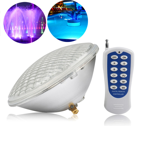 LED Underwater Lamp Swimming Pool Lights IP68 Waterproof PAR56 Light RGB Lighting Remote Controller Night Lamp For Home Decorate ► Photo 1/6