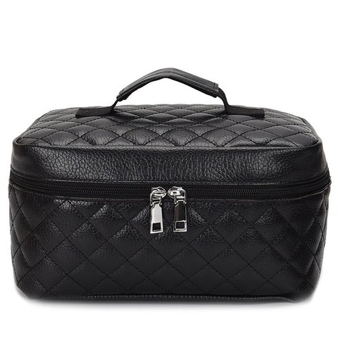 Cosmetic box new  Quilted professional cosmetic bag women's large capacity storage handbag travel toiletry makeup bag sac ► Photo 1/6