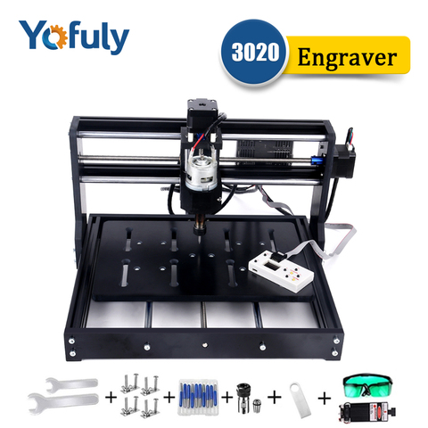 CNC 3020 Engraving Machine 3018 Pro Upgraded With Offline Controller DIY CNC Laser Engraver Wood Router PCB Mini Milling Machine ► Photo 1/6
