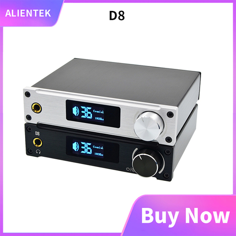 Alientek D8 Full Digital Power Class D Amplifier USB DAC Audio Headphone Amplifier input XMOS XU208 Coaxial Optics AUX 80W ► Photo 1/6