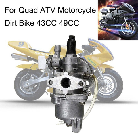 engine carb carburetor 2 stroke Mini Quad ATV Dirt Bike MiniMoto Go Kart Buggy NEW Pocket Bike 47cc 49cc ► Photo 1/6