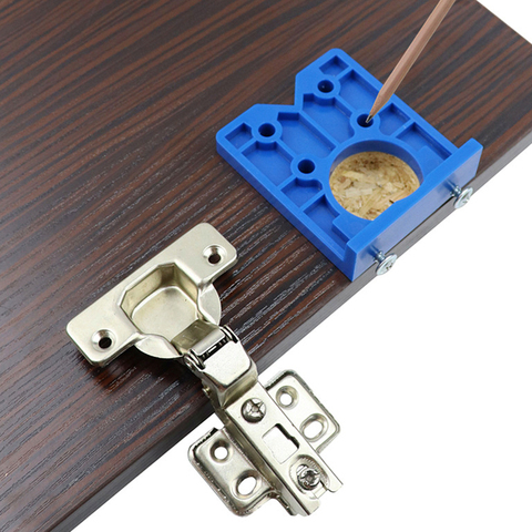 35mm Dowel Jig Hinge Jig Hole Saw For Furniture Door Cabinet Hinge Installation Drill Wood Jig Tools ► Photo 1/6