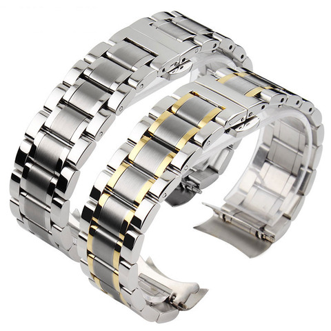 Curved End Stainless Steel Watchband for Tissot 1853 Couturier T035 14/16/17/18/22/24mm Watch Band Women Men's Strap Bracelet ► Photo 1/6