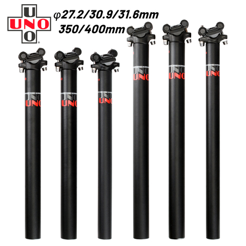 UNO Bicycle Seatpost Ultralight Aluminum MTB Road Mountain Bike Seat Post Seat Tube 27.2/30.9/31.6mm*350/400mm Bicycle Parts ► Photo 1/6