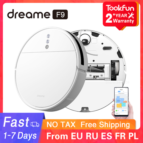 2022 Dreame F9 Robot Vacuum Cleaner for home cordless Washing Mopping 2500PA cyclone Suction Sweeping WIFI APP Smart Planned ► Photo 1/6