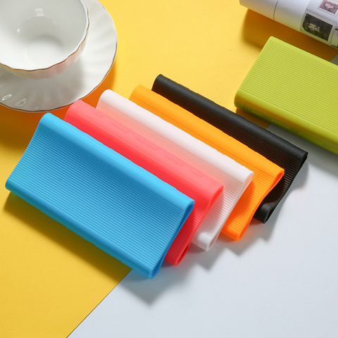 New Silicone Case for Xiaomi Power Bank 3 Generation 20000mAh PLM07ZM Rubber Shell Cover Bags for Portable External Battery Pack ► Photo 1/6