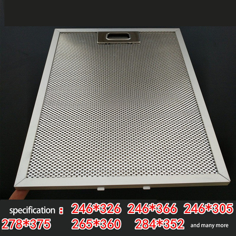 cooker hood mesh filter metal grease filter range hood filter screen aluminum mesh  hood filter range hood accessories 245*325 ► Photo 1/6