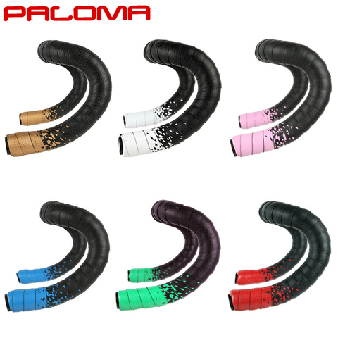 Bicycle Road Bike Handlebar Tape Cycling Handlebar Belt Strap Racing Bike Handle Bar Tape Anti-slip Damping Tape with 2 Plugs ► Photo 1/6