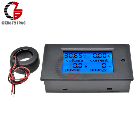 50A/100A AC 80-260V/DC 6.5-100V Digital Voltmeter Ammeter Wattmeter Power Energy Meter 12V 24V 110V 220V Volt Tester Detector ► Photo 1/6