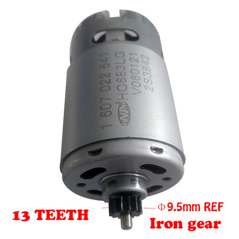 DC18V MOTOR WITH 13-TEETH 1607022641 HC683LG  FOR BOSCH GSB18-2-LI 3601JD23B1 ELECTRIC DRILL ► Photo 1/6