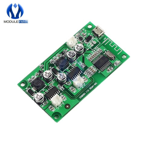 DC 5V 6W+6W 2X6W 2*6W 2 Channel Stereo Bluetooth Amplifier Board Lithium Battery Powered for Speakers Loudspeaker Box Modified ► Photo 1/5