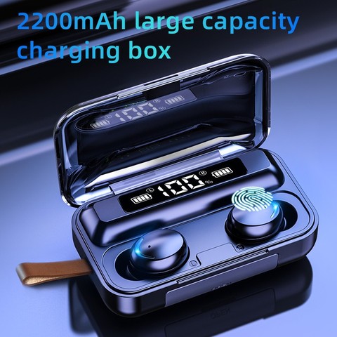 TWS Bluetooth 5.0 Earphones 2200mAh Charging Box Wireless Headphone 9D Stereo Sports Waterproof Earbuds Headsets With Microphone ► Photo 1/6