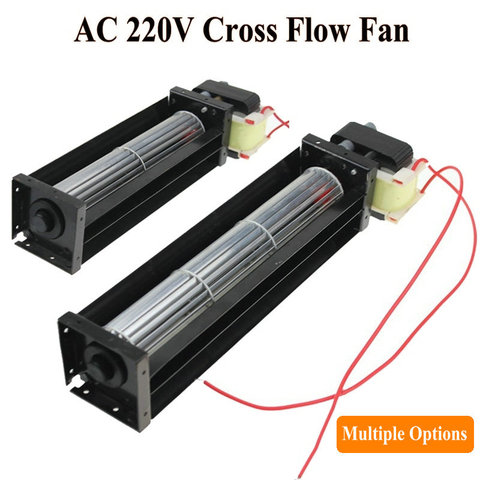 1Piece Cross Flow Fan AC 220V 50/60Hz 12W 10W  Ball Bearing Crossfow Ventilation 200mm 180mm Optional ► Photo 1/6