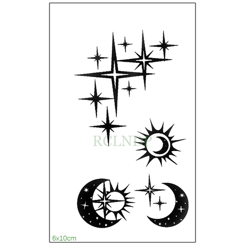 Price History Review On Waterproof Temporary Tattoo Sticker Star Moon Sun Small Size Tatoo Stickers Flash Tatto Fake Tattoos For Girl Women Men Kid Aliexpress Seller Tatto Fun Store