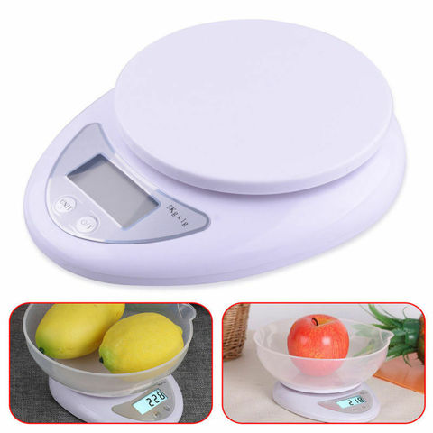 5kg x 1g Digital Scale LCD Electronic Steelyard Kitchen Scales Postal Diet Food Scales Balance Measuring Weight Scales ► Photo 1/5