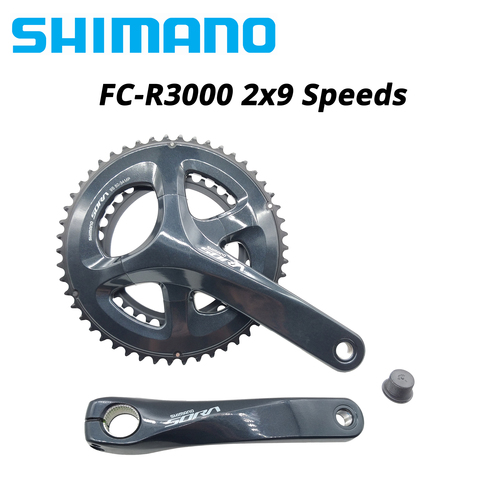 Shimano SORA FC-R3000 Crankset 2*8s 2*9s road Bicycle Bike front chainwheel crank FC R3000 175mm 170mm 50-34T two pieces ► Photo 1/5