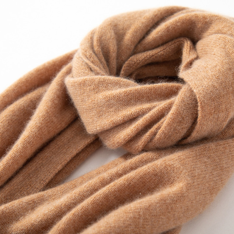 24Colors 180*45cm Women Scarf 100% Pashmina Knitting Top Grade 2022 Winter Autumn Soft Warm Laides Pure Cashmere Scarves ► Photo 1/6