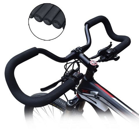 Bicycle Handlebar MTB Mountain Road Bike Rest Handlebar Riding Long Distance Travel Butterfly Handlebar 25.4mm 31.8mm With Cover ► Photo 1/6