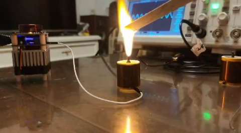 High Frequency Tesla Coil HFSSTC Electronic Candle Plasma Flame ► Photo 1/5