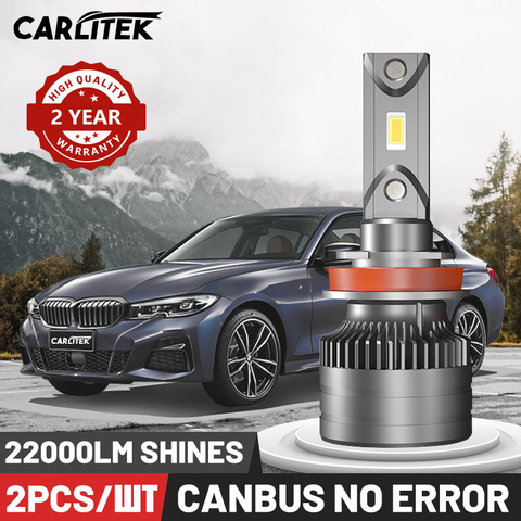 CARLITEK H11 H4 H7 Led Canbus No Error Auto Accessories H8 H9 9005 9006 Headlight Bulb Super Bright HB3 HB4 Car Lights Universal ► Photo 1/6