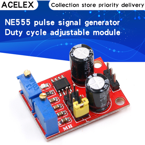 NE555 pulse frequency, duty cycle adjustable module,square/rectangular wave signal generator,stepping motor driver ► Photo 1/6