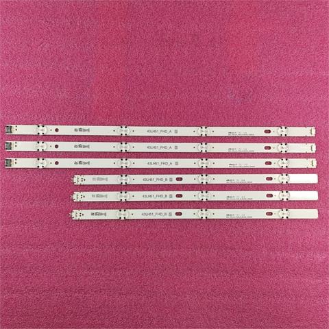 6 PCS/set LED backlight strip for LG 43LH510V 43LH570V 43LF510V 43LF5100 43LH5100 43LH5700 43LH570A 43LH520V 43LH590 43LJ515V ► Photo 1/5