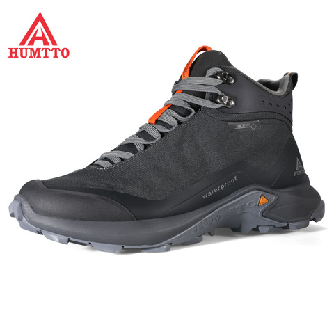 HUMTTO Waterproof Walking Men Shoes New Classics Outdoor Lacing Sneakers Spring Autumn Breathable Safety Work Casual Mens Boots ► Photo 1/6