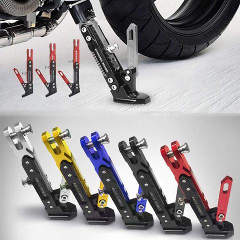 Adjustable CNC Metal Motorcycle Foot Kickstand Electrombile Kick Side Stand Durable Corrosion-resistant M3 Doot Support Bracket ► Photo 1/6