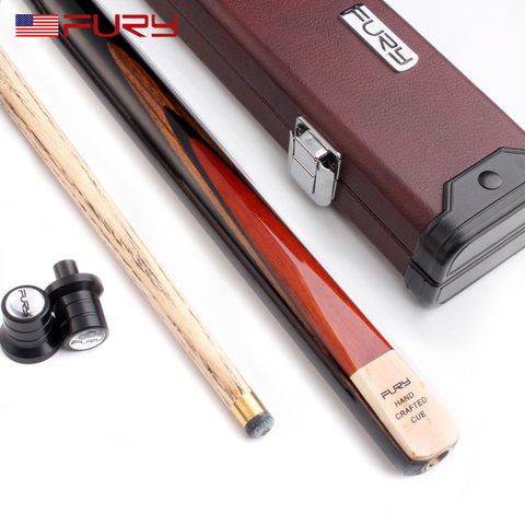 Hot Sale Fury New Snooker Cue Stick With Case 9.8mm Tip Canada Ash Shaft Brass Joint Billiard Cue Kit Snooker Stick Kit бильярд ► Photo 1/6