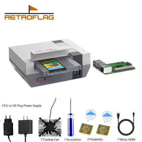 RETROFLAG Raspberry Pi 4 Case NESPi 4 NESPi4 CASE for Raspberry Pi 4 Model B (2GB, 4GB, or 8GB) Support Safe Shutdown Functions ► Photo 1/6