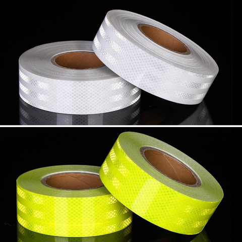 5cm X 10m  Safety Mark Reflective tape stickers car-styling Self Adhesive Warning Tape Automobiles Motorcycle Reflective Film ► Photo 1/6