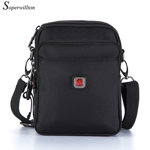 Soperwillton Men's Bag Shoulder Crossbody Bags Oxford Water-resistent Travel Belt Bags Men Zipper Bag Male #10452 ► Photo 1/6