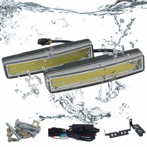 12V-24V 10W 15cm Car COB LED DRL Fog Lamp Daytime Running Light IP67 waterproof E4  aluminum shell Accessories 6000K Auto ► Photo 1/6