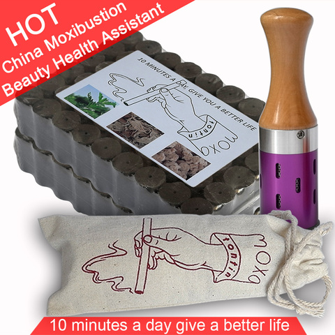 Hot Suit New Type Swiveling Moxa Stick Smokeless Mugwort Roll gift Meridian Chart ► Photo 1/6