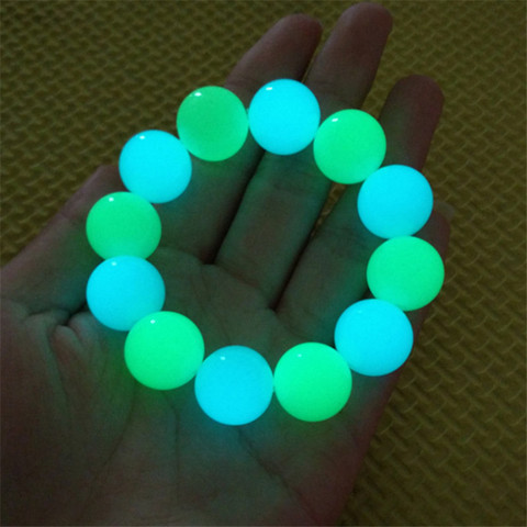 Unique Luminous Beads Bracelets Men Fluorescent Stone Pearl Night Light Jewelry Glow In The Dark Bracelet For Women Pulsera Gift ► Photo 1/6