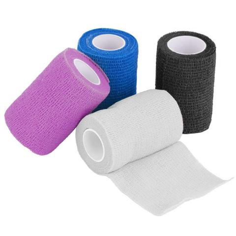 5 Colors Self-adhesive Elastic Bandage Elastoplast First Aid Sport  Bandage Tape Multi-size For Knee Finger Ankle Palm Shoulder ► Photo 1/6