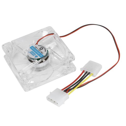 Computer Pc Fan 80Mm With Led Silent Cooling Fan 12V Led Luminous Chass Computer Case Cooling Fan Mod Easy Installed ► Photo 1/6