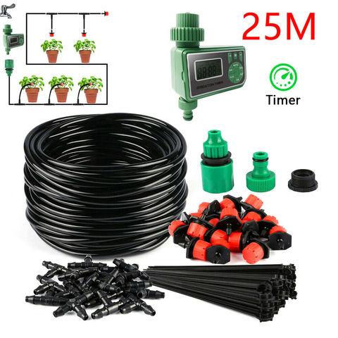 25M DIY Drip Irrigation System Automatic Watering Irrigation System Kit Garden Hose Micro Drip Watering Kits Adjustable dripper ► Photo 1/6