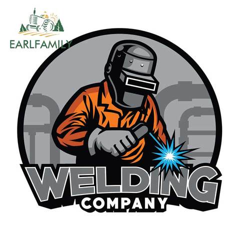 EARLFAMILY 13cm x 11.7cm For Welder Working With Weld Helmet Window Fine Decal Personality Car Stickers Vinyl Car Wrap Decor ► Photo 1/6