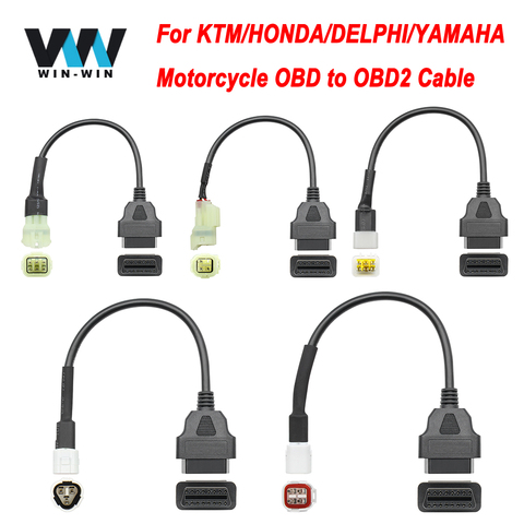 OBD2 6 pin diagnostic cable compatible with Honda motorcycles