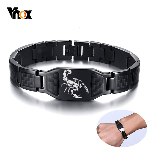 Wristband Accessories Scorpion Steel Stainless Jewelry Silicone Men's Gift