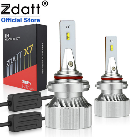 Zdatt H4 LED H7 Canbus Lampada H1 HB2 H11 9005 9006 Car Headlight Bulbs 12V 12000LM 100W Automobile ZES Chips Fog Lights H8 H9 ► Photo 1/6