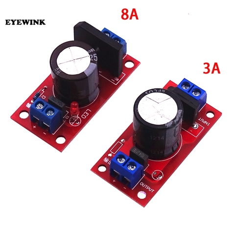 Rectifier Filter Power Board 3A Rectifier Power Amplifier 8A with Red LED Indicator AC Single Power to DC Single Source Board ► Photo 1/3