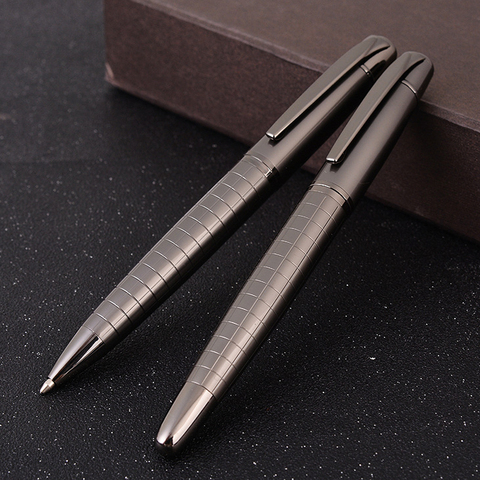 Luxury Heavy Feel Metal Ballpoint Pens School Business Office Signature Roller Pen Writing Ballpen Student Stationery Supplies ► Photo 1/6