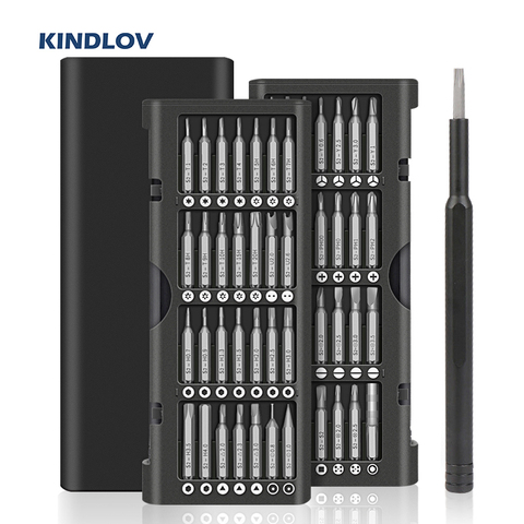 KINDLOV Screwdriver Set 57 In 1 Torx Hex Phillips Magnetic Screwdriver Bits Kit Double Sided Repair Phone PC Laptop Hand Tools ► Photo 1/6