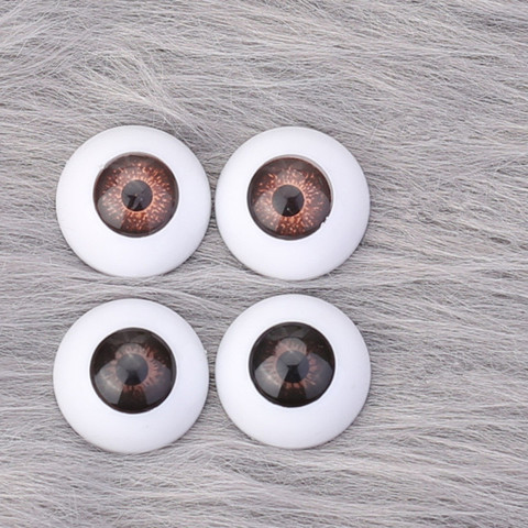 2 Pair Acrylic Doll Eyes Diameter 12/14/16/18/20/22mm  Brown/ Light Browm Fit To 1/6,1/4,1/3 BJD Doll ► Photo 1/1